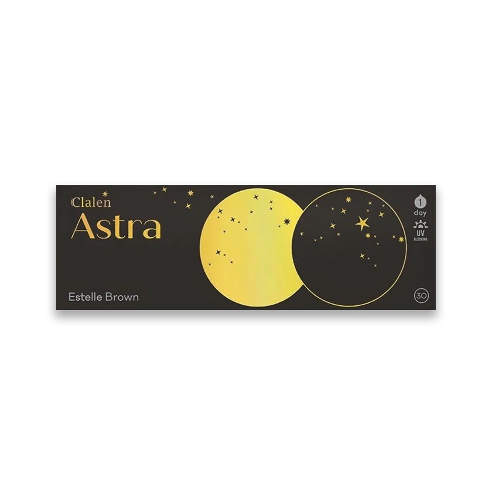 Clalen Astra Estelle Brown Daily Colored Contact Lenses (30p) - Image 3