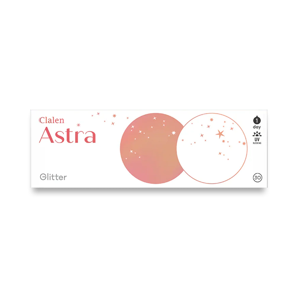 Clalen Astra Glitter Daily Colored Contact Lenses (30p) - Image 3