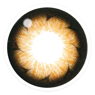 Lenstown Cubic Brown Y33 Monthly Contact Lenses (1 Pack) - Image 2