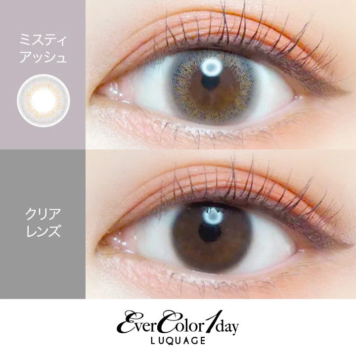 EverColor 1 Day LUQUAGE Misty Ash Japanese color lenses (10p) - Image 2