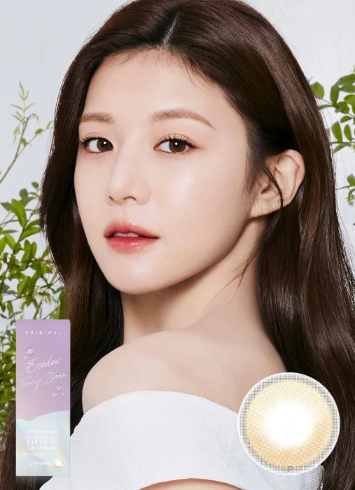 Lensme Eye Dew Tone Up Brown Daily Contact Lenses - Image 2