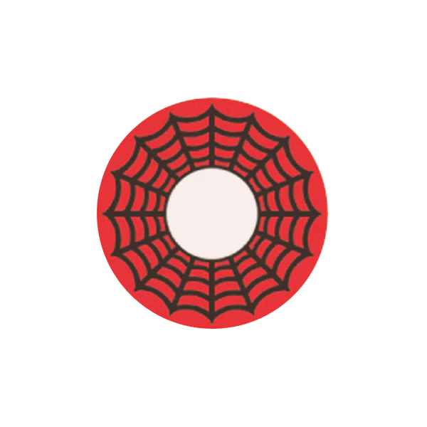 I-Contact Cosplay Halloween Contact Lenses Red Spider Web