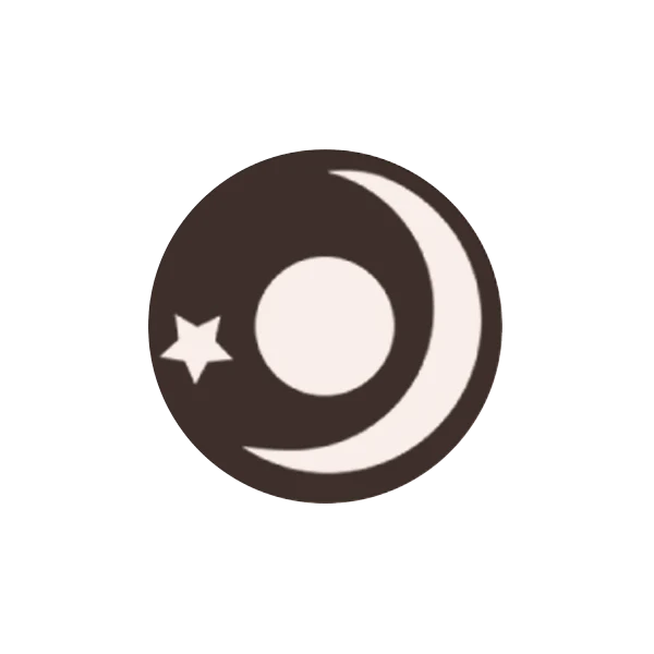 I-Contact Cosplay Halloween Contact Lenses White Moon and Star