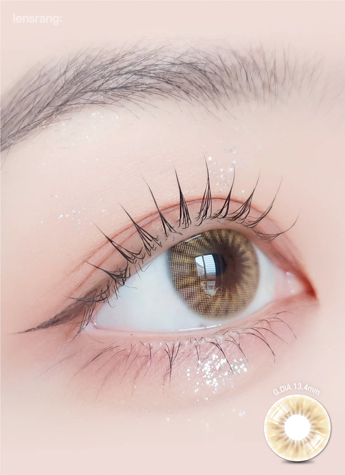 Lensrang 1-Month Ailleen Brown (2 Pack) - Image 2