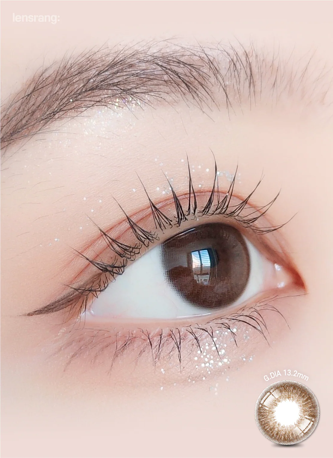 Lensrang 1-Month Hibiscus Rich Brown (2 Pack) - Image 2