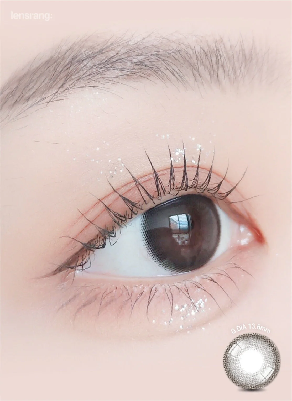 Lensrang 1-Month Suger Cream Ash Black (2 Pack) - Image 2