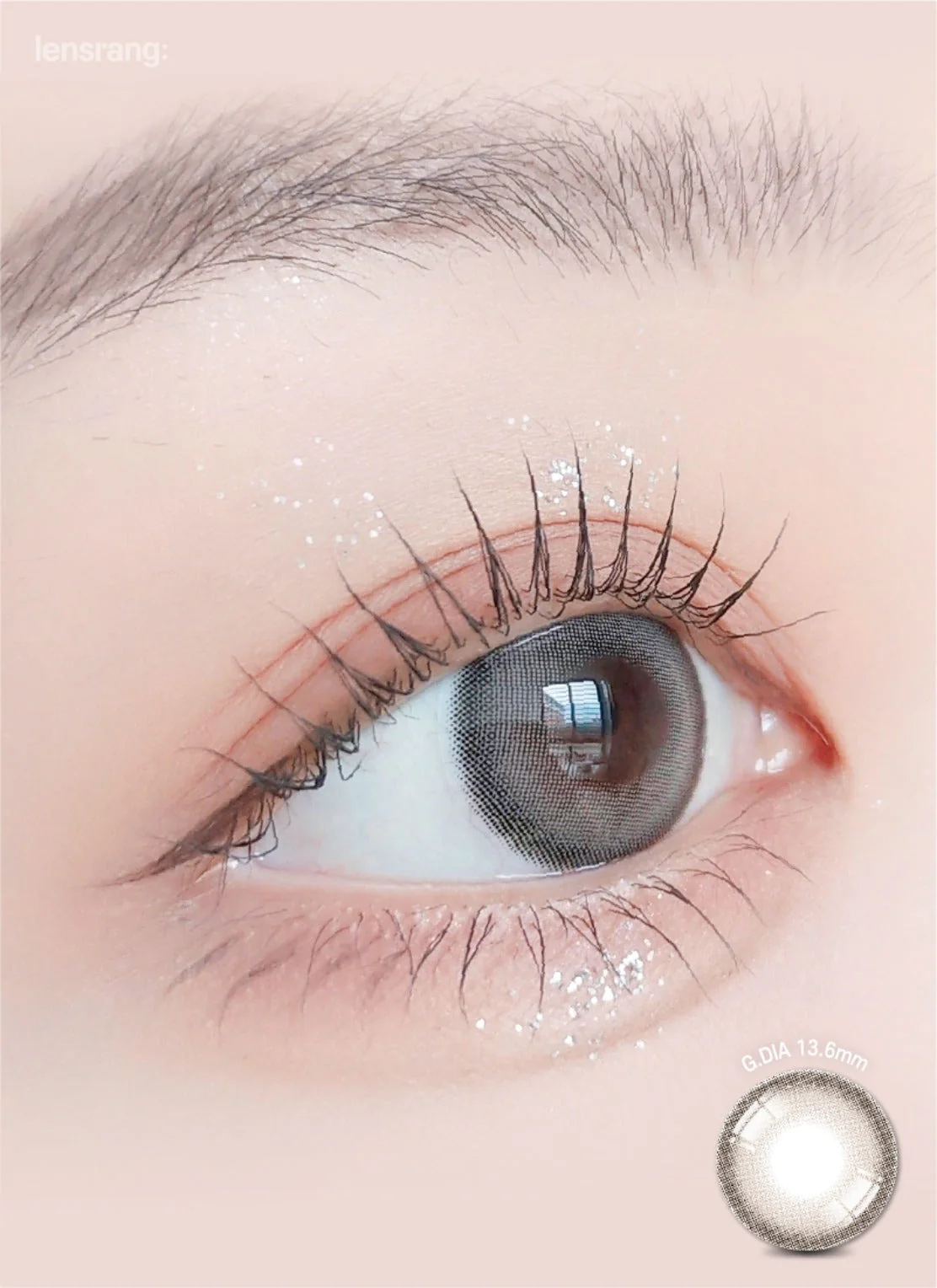 Lensrang 1-Month Suger Cream Ash Gray (2 Pack) - Image 2