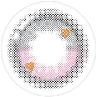 Lenstown Hotto Strawberry Gray Cosmetic Color Lenses (2 Pack) - Image 2