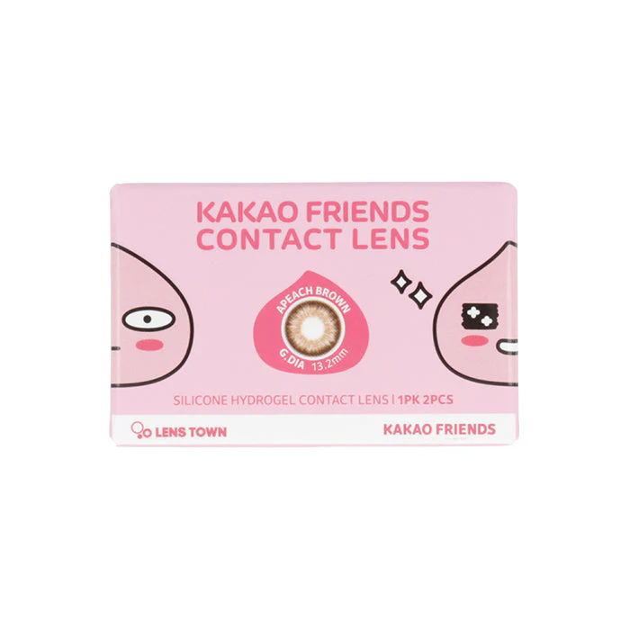 Lenstown KakaoFriends Apeach Brown Monthly (2 Pack) - Image 4