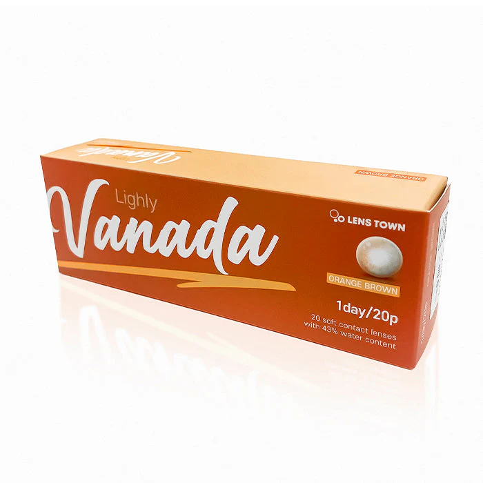 Lenstown 1-Day Lighly Vanada Orange Brown (20 Pack) - Image 4