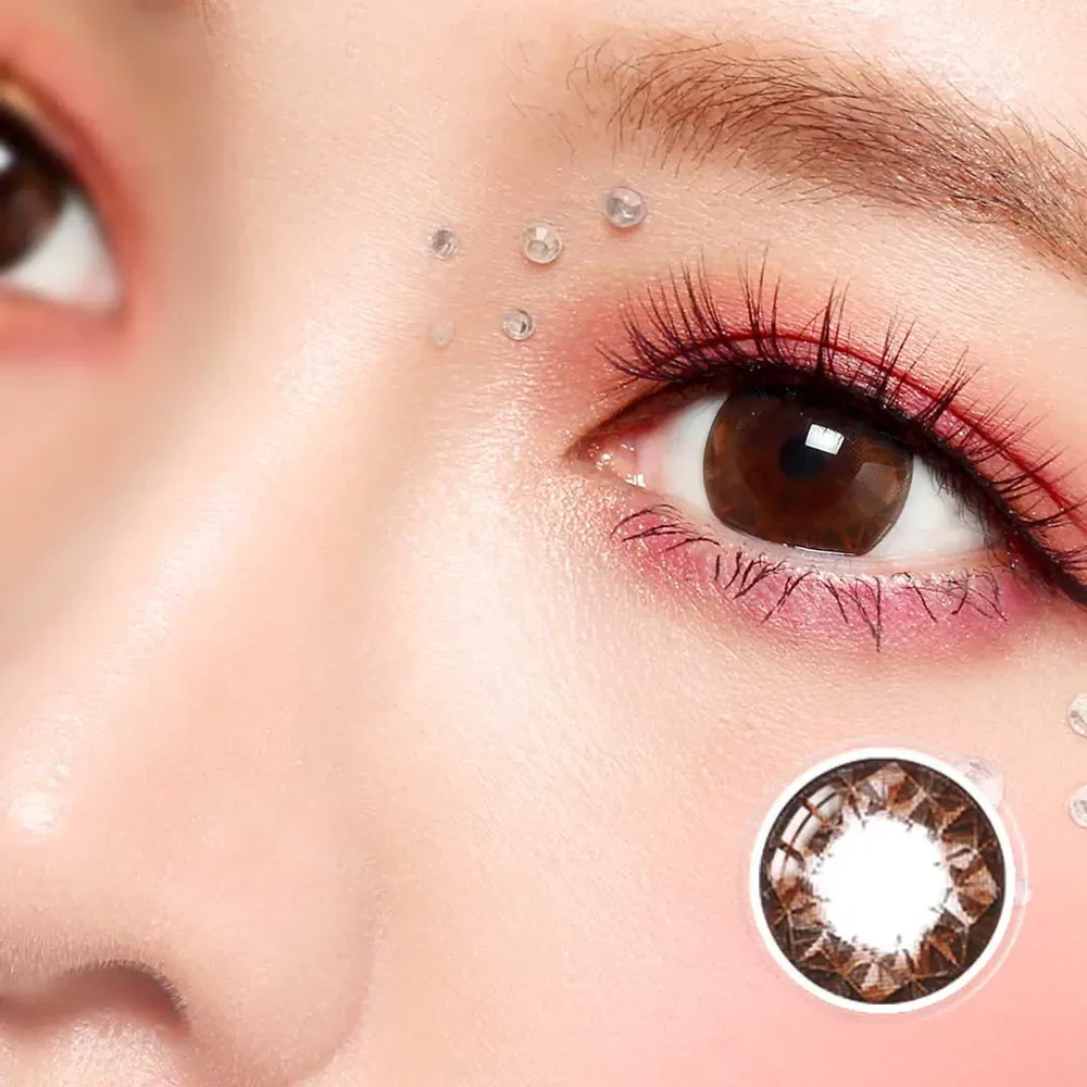 NEO Ruby Brown Colored Contact Lenses 6 months disposable (1 Lens) - Image 2