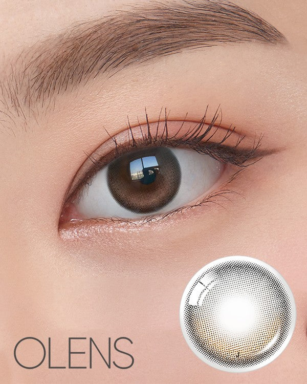 OLENS 1-Month Glowy Natural Mocha Brown for Toric (2 Pack) - Image 2
