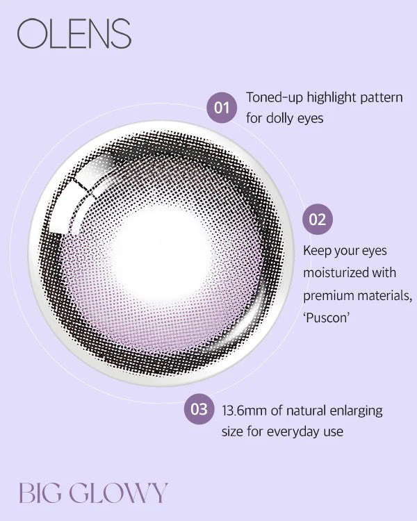 OLENS Big Glowy 1-Day Lavender (10 Pack) - Image 5