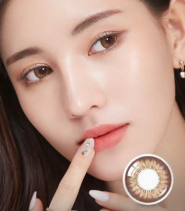 OLENS Chandelier Brown 6 months disposable Contact Lenses (1 Lens) - Image 5