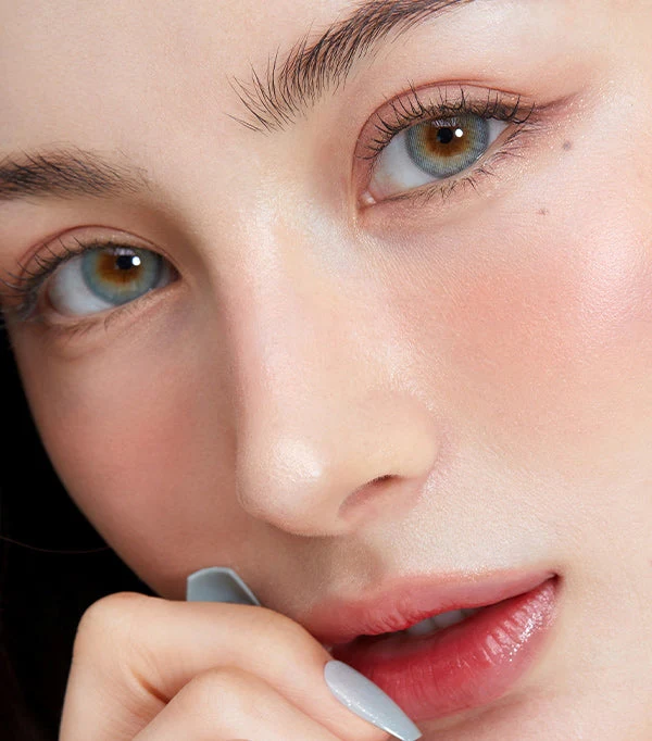 Olens Daily Colored Contacts French Shine Aqua (10p) - Image 3