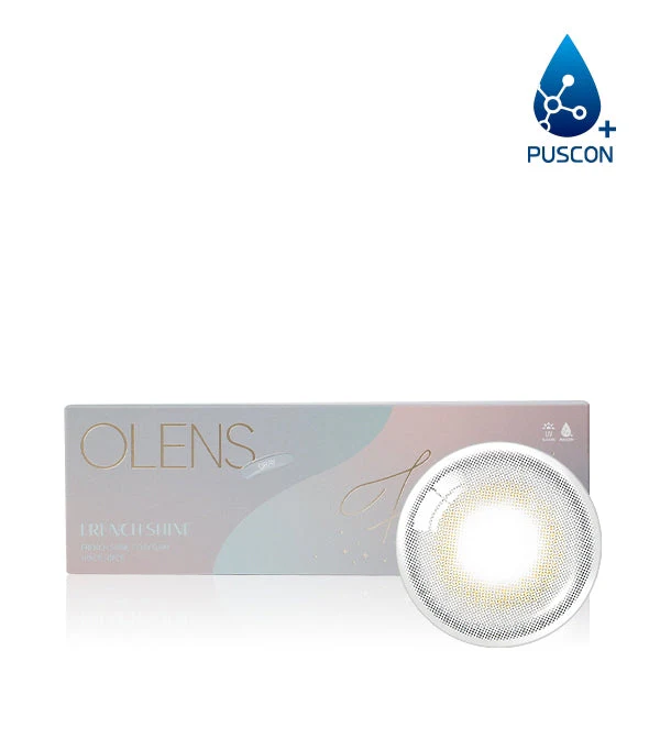 Olens Daily Colored Contacts French Shine Gray (20p) - Image 6