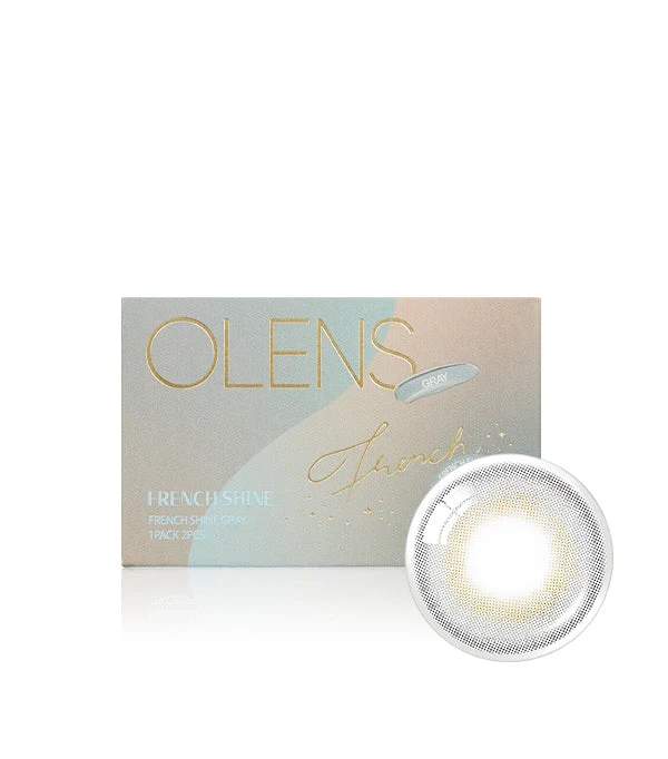Olens French Shine Gray Monthly Colored Contacts (2p) - Image 2