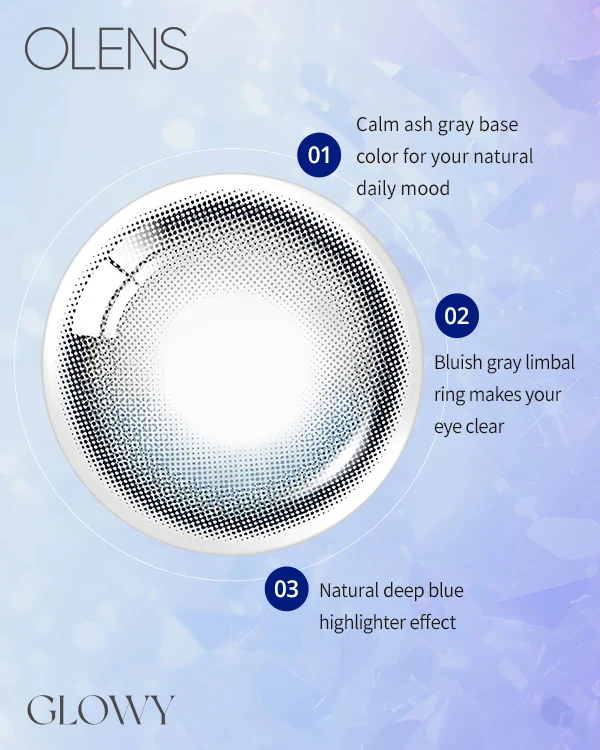 OLENS Glowy 1-Day Sapphire Blue (10 Pack) - Image 6