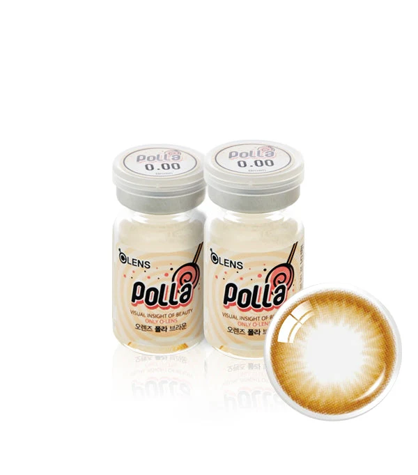 OLENS Polla Brown 6 months disposable Contact Lenses (1 Lens)