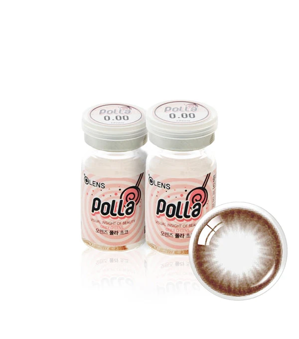 OLENS Polla Choco 6 months disposable Contact Lenses (1 Lens)