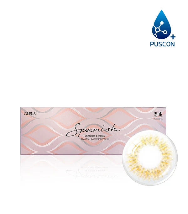 OLENS Spanish Brown Daily Disposable Color Contact Lenses (20 Pack) - Image 7