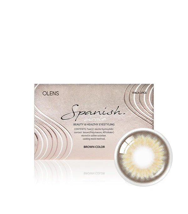 Olens Spanish Circle Brown Monthly Colored Contacts (2 Pack) - Image 7