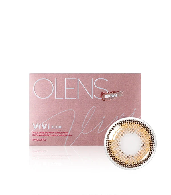 OLENS ViVi 3con Brown Monthly Colored Contacts (2 Pack) - Image 5